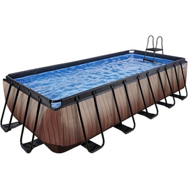 EXIT TOYS Wood Pool 540 x 250 x 122 cm inkl. Filterpumpe