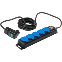 as - Schwabe AS Schwabe 38604 Strom Verlängerungskabel Schwarz, Blau 4.50m H07RN-F 3G1,5 IP44