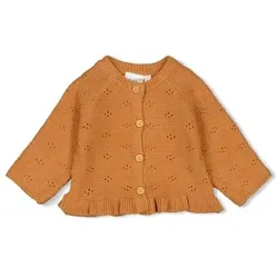 Feetje Strickjacke My Happy Place Camel, Newborn (0 - 6 Monate)