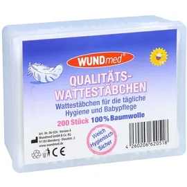 Wundmed Qualitäts Wattestäbchen Baumwolle