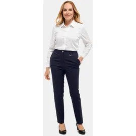 GOLDNER Bügelfaltenhose Bequeme Hose Blau 42