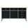 vidaXL Arbeitstisch Stahl 160 x 60 x 85 cm Schwarz