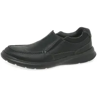 CLARKS Herren. Cotrell Free Slipper Derby, schwarz (Black Oily