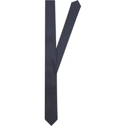 Krawatte SEIDENSTICKER "Slim", Herren, Gr. One Size, blau, Seide, unifarben, Krawatten, Schmal (5cm) Uni