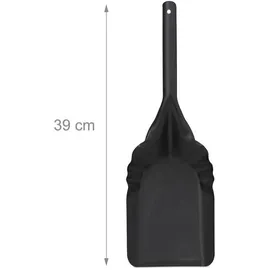 Relaxdays Ascheeimer mit Deckel 19 l schwarz