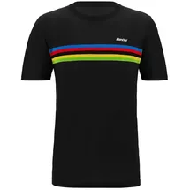 Santini SMS Santini UCI World Champion T-Shirt schwarz/Regenbogen - M