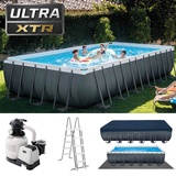 Intex 26364 SET Swimming Pool Ultra XTR Frame Aufstellpool rechteckig 732x366x132
