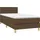 vidaXL Boxspringbett 100 x 200 cm Dunkelbraun