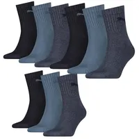 Puma 9 Paar Puma Short Crew in 460 denim
