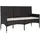 vidaXL Gartenbank 3-Sitzer 51 x 85 x 51 cm Schwarz