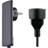EVOline 151000155100 Strom Verlängerungskabel 16 a Schwarz 1.50 m H05VV-F 3G 1,5 mm2