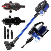 Arebos 2 in 1 Akkusauger blau