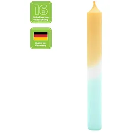Kerzenfarm Hahn DIP DYE Stabkerzen 180 x 22 mm Mandarin-Mint 16 St.