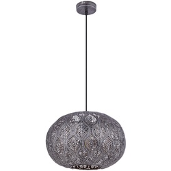 Decken Hänge Kugel Lampe Ess Zimmer Beleuchtung Pendel Muster Leuchte im Set inkl. LED Leuchtmittel