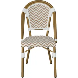 Mobili Rebecca Gartenstuhl 46 x 57 x 85 cm braun/weiß 2 St.
