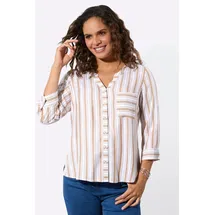 Casual Looks Funktionsbluse camel-weiß-gestreift 38