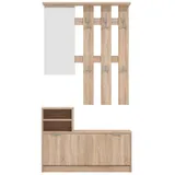 INOSIGN Ravenna Dielenschrank 100 x 29 x 191,5 cm braun