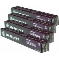 Starbucks Caffè Verona Kaffee 4er Set Dark Roast Nespresso kompatibel 40 Kapseln