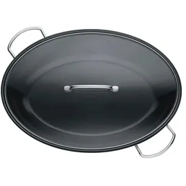 Berndes Bräter B.NATURE 38x25,5 cm Edelstahl - - - mit Glasdeckel
