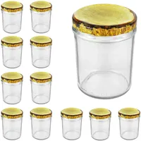 CapCro 12er Set Sturzglas 435 ml To 82 Holzdekor
