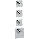 Herzbach Logic XL Duschthermostat eckig für 3 Verbraucher Chrom 11.523010.1.01