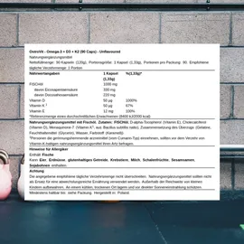 Ostrovit Omega 3 D3 + K2 Kapseln 120 g
