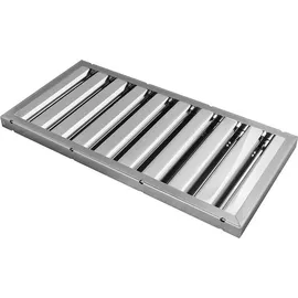 Allspares Flammschutzfilter/Lamellenfilter für Dunstabzugshauben für Horeca (250x500x25mm) - Silber/Schwarz