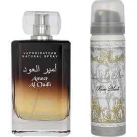 Lattafa Ameer Al Oudh EDP 100 ml + Deo Spray 50 ml Geschenkset