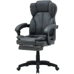 Bürostuhl mit gepolsterten 3-Punkt-Armlehnen - Schreibtischstuhl mit Kopf- und Fußstütze - ergonomischer Bürostuhl mit einer verstellbaren Rückenlehne für gesündere Sitzpositionen