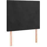 vidaXL Kopfteil Schwarz 90x5x118/128 cm Samt