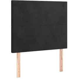 vidaXL Kopfteil Schwarz 90x5x118/128 cm Samt