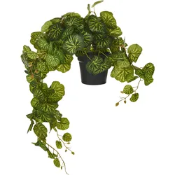 Künstliche Hängepflanze 37 cm STRAWBERRY BEGONIA