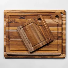 Teakhaus Marine Schneidebrett Holz 1-tlg. 41 x 30,5 x 2 cm Braun
