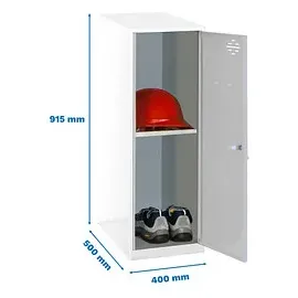 Simonrack Spind 40 x 50 x 91,5 cm Weiß/Grau