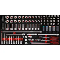 KS Tools 1/2" Steckschlüssel-Satz in Schaumstoffeinlage, 85-tlg