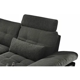 ed exciting design Wohnlandschaft JAKARTA / Schwarz/Grau