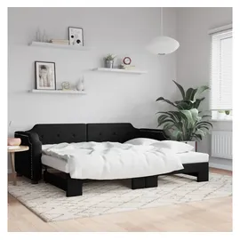 vidaXL Tagesbett 100 x 200 cm Schwarz