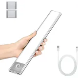 Led-schrankleuchte, Tragbare Automatische Schrankleuchte, Bewegungsmelderleuchte, Magnetische Kabellose Led-streifenleuchte Mit Usb-ladefunktion, Geeignet Für Schränke, Küchen, Treppen, Flure... (6000 K