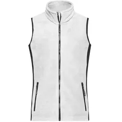 Damen Fleece Weste "JN855" - XL - white/carbon