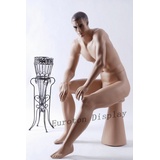 Eurotondisplay Schneiderpuppe Schaufensterpuppe Mann Beige sitzend stehend neu, Nicht zutreffend