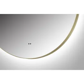 Talos Led Badspiegel Rund Verona Shine in matt, Ø50 cm