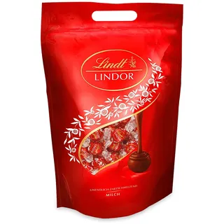 Lindt Schokolade | LINDOR Beutel Milch | 2kg | 155 Kugeln aus Vollmilch-Schokolade mit zartschmelzender Füllung | Schokoladen-Geschenk zum Teilen