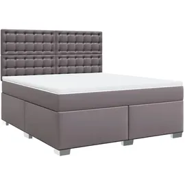 vidaXL Boxspringbett 180 x 200 cm Grau
