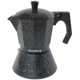 Klausberg Moka Express 6 Tassen Schwarz