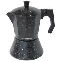 Klausberg Moka Express 6 Tassen Schwarz