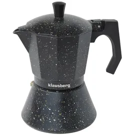 Klausberg Moka Express 6 Tassen Schwarz