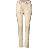 STREET ONE Damen A376290 Jeanshose Loose, Light Smooth Sand