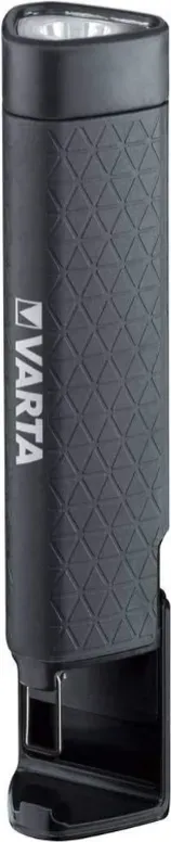 VARTA Bau-Spotlight LED mit 4x AA Batterien, Work Flex Teleskoplicht, Ausziehbare Arbeitsleuchte, Werkstattlampe mit zwei Lichtmodi und gummiertem rutschfestem Griff