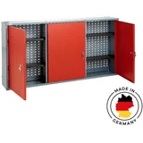 Hängeschrank Lochwand 120x60 cm- Werkzeugschrank Werkstattschrank Metallschrank