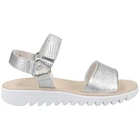 Paul Green Sandalen in Metallic Silver | Gr.: 38,5